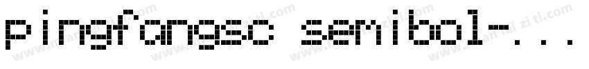 pingfangsc semibol字体转换